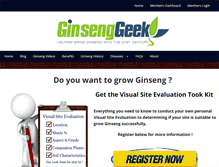 Tablet Screenshot of ginsenggeek.org